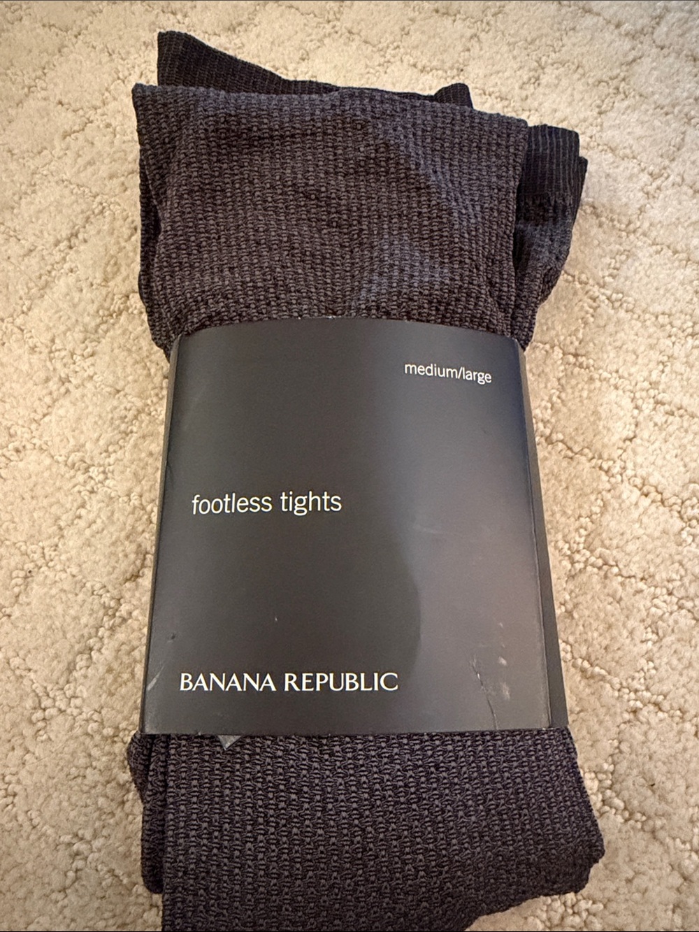 Banana Republic Black Men's Footless Knit Tights